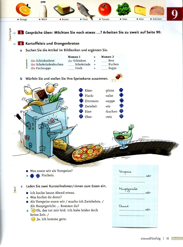 Kartoffele is  und Orangenbraten (seite 51)