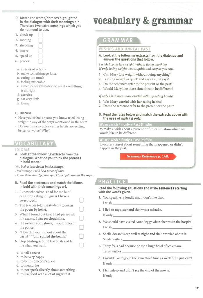 8A Vocabulary and Grammar