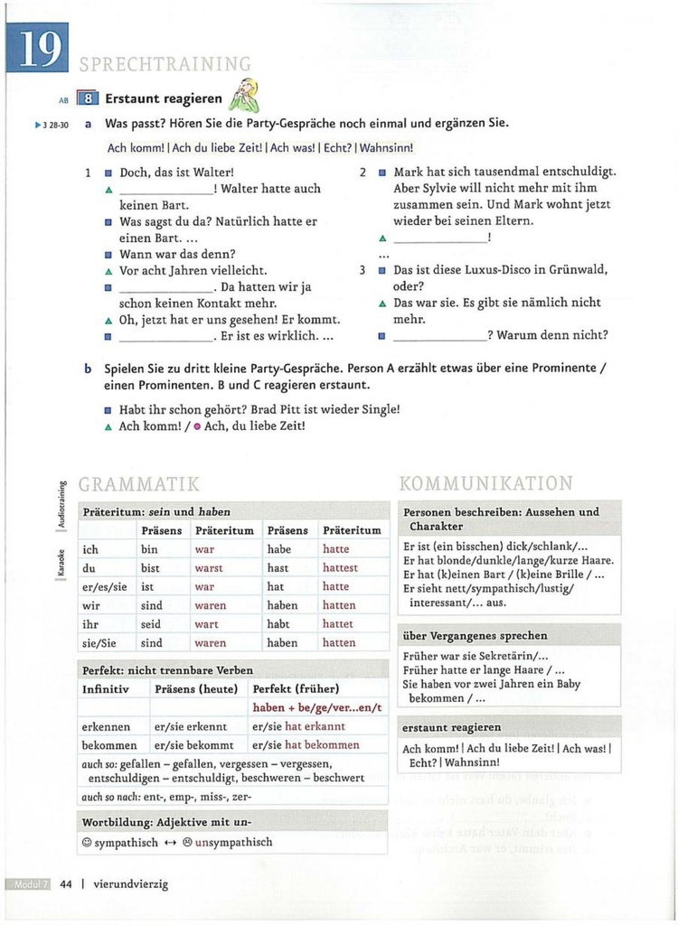 SPRECHTRAINING (seite 44)