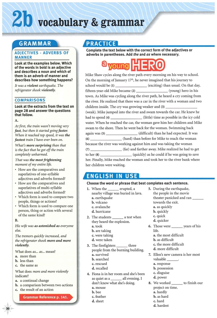 2B Vocabulary and Grammar