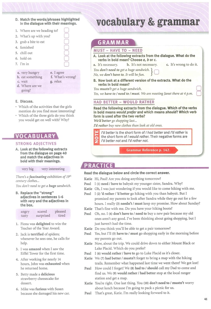 3A Vocabulary and Grammar