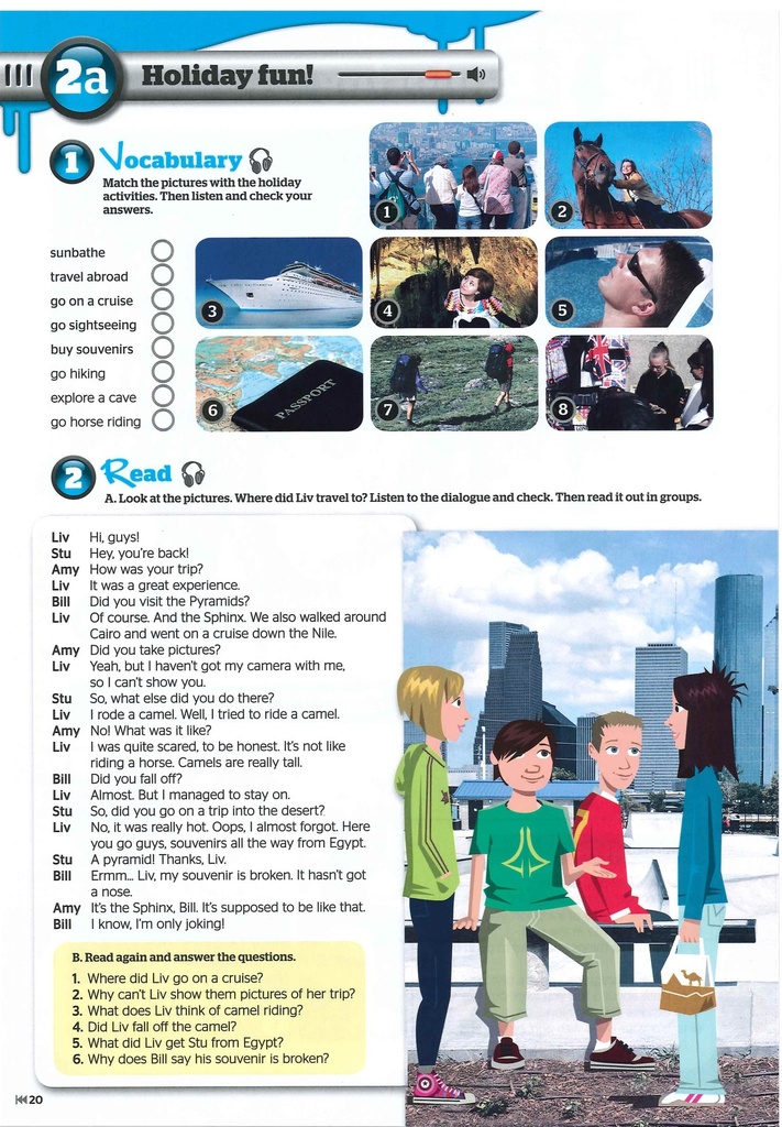 1- Vocabulary and 2- Reading