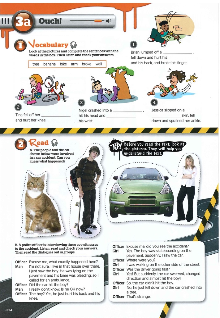 3.a Ouch ! (Vocabulary -  Read)