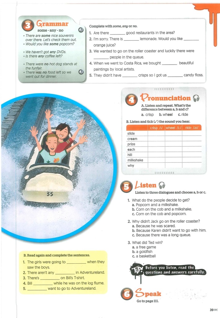 - Grammar ( Some - Any - No ) - Pronunciation - Listen