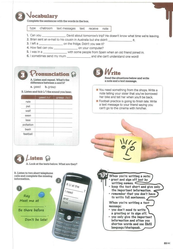 7.b Vocab - Writing - Pronunciation - Listening
