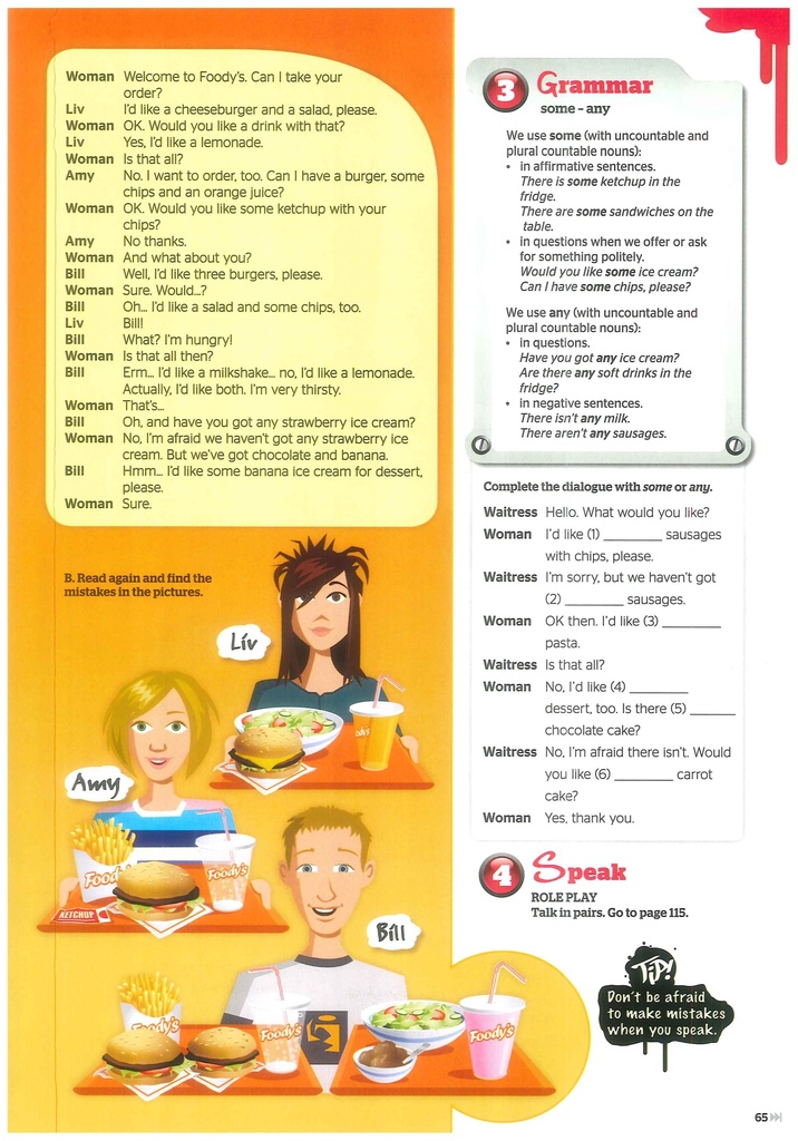Let's Order (Grammar&Speak)