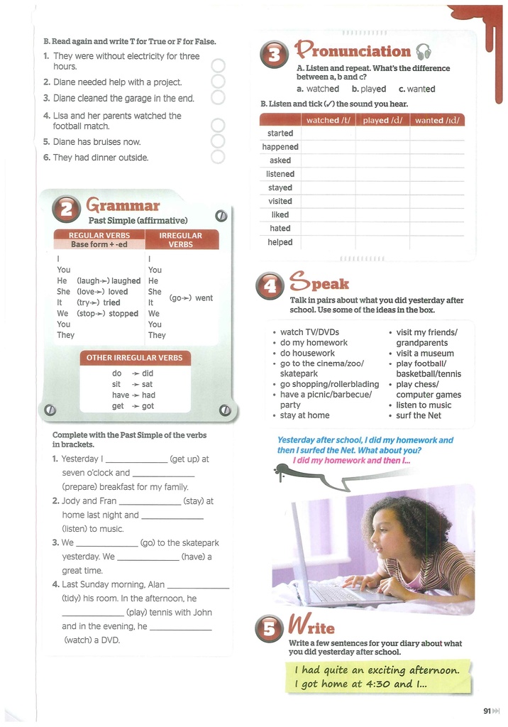 Dear Diary (Grammar&Pronunciation&Speak&Write)