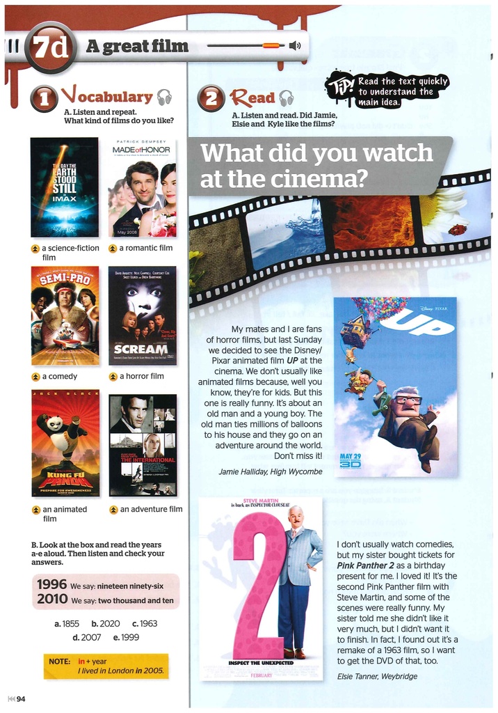 A Great Film (Vocab&Read)