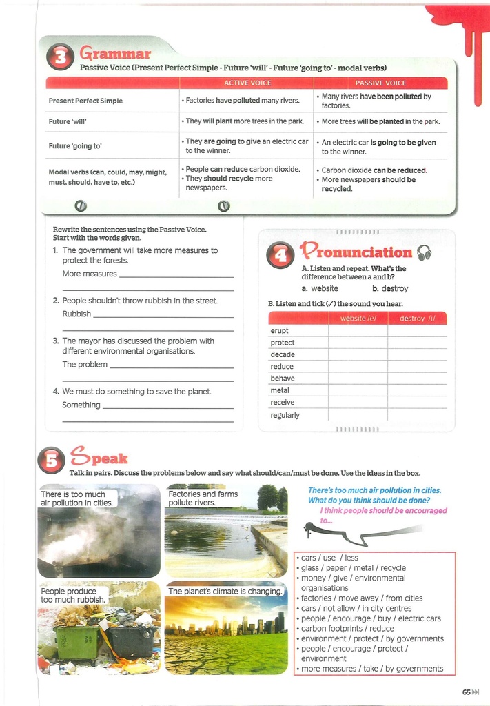 Grammar , Pronunciation and Speak