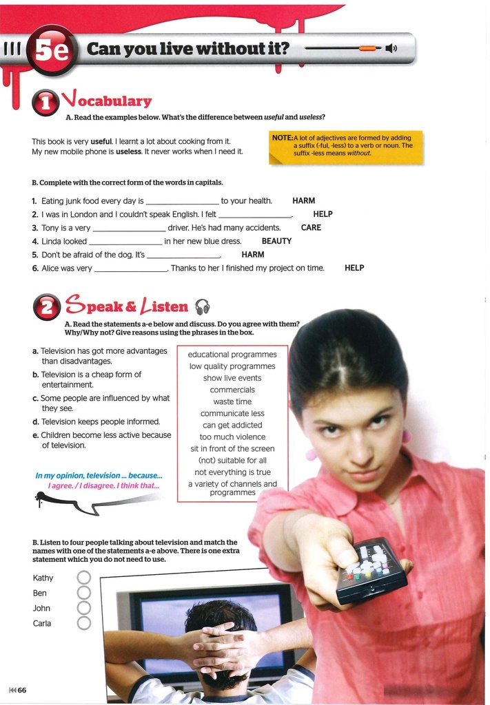 Vocabulary , Speak and Listen
