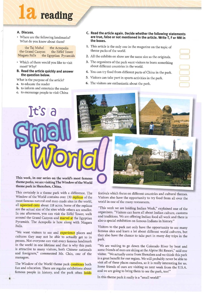 1A Reading