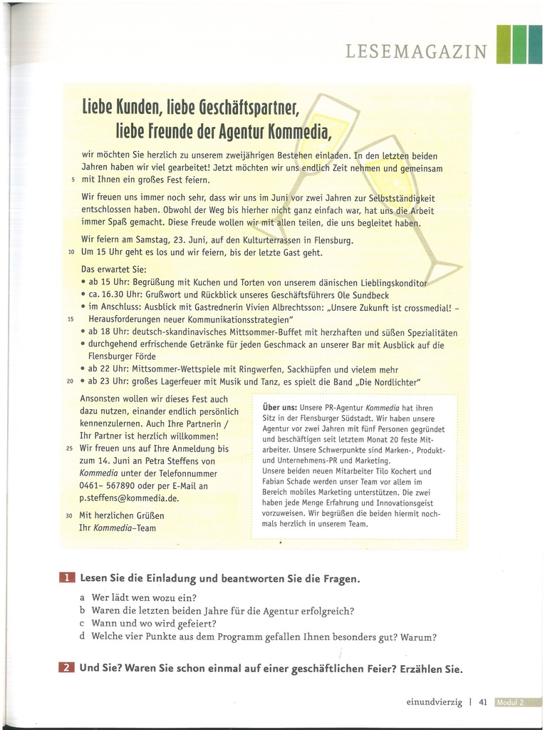 LESEMAGAZIN (seite 41)