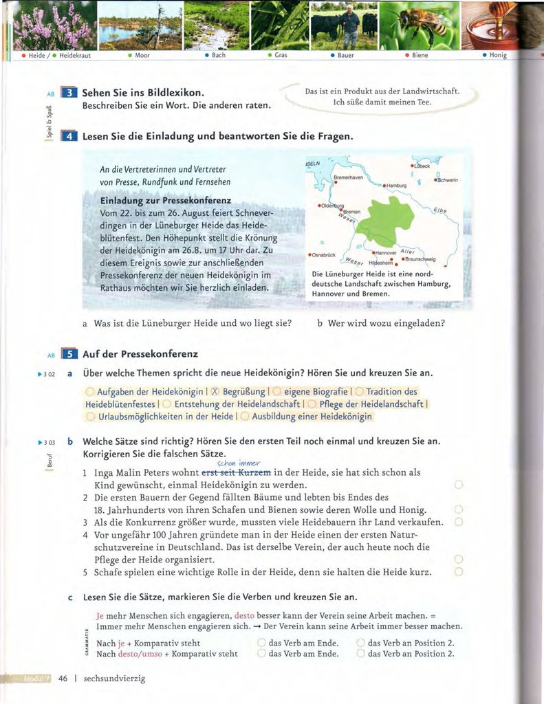 B1.2 Sehen Sie ins Bildlexikon. (seite 46)