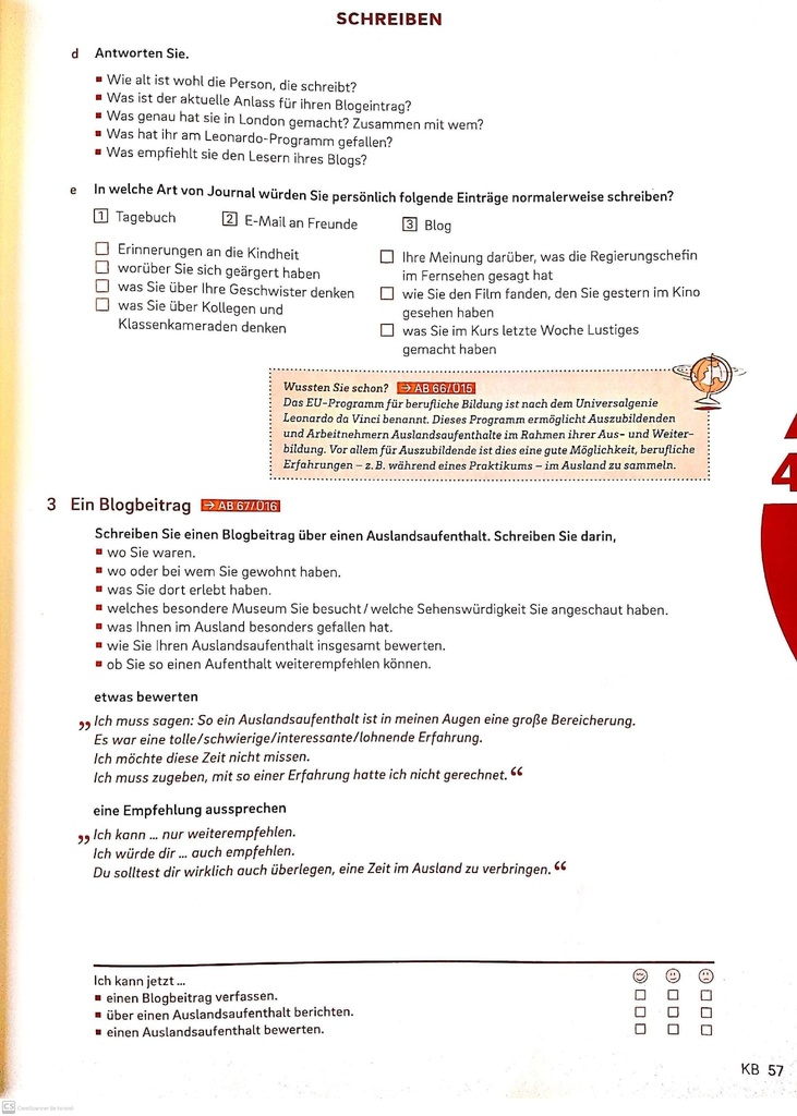 B2.1 SCHREIBEN (seite 57)