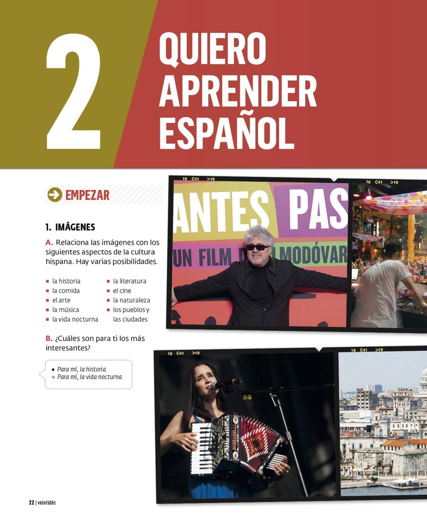 Quiero aprender español