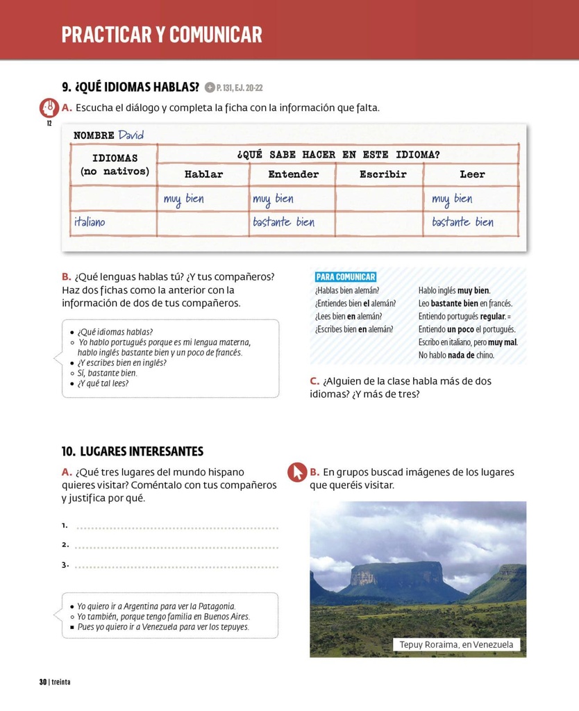 ¿Qué idiomas hablas?