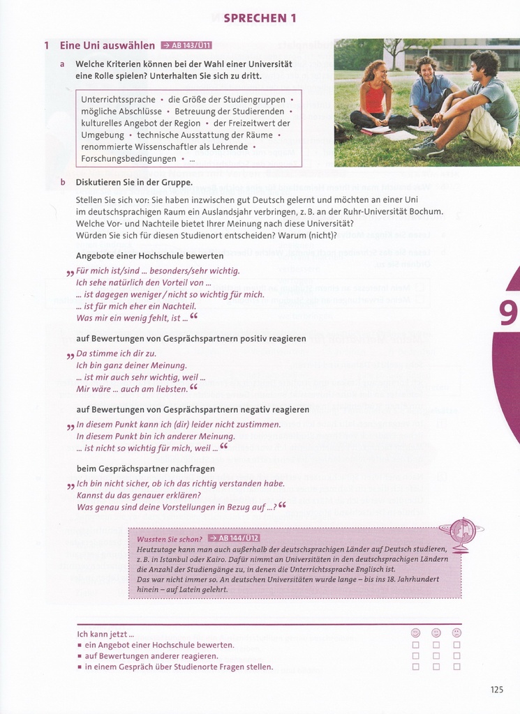 B2.2  SPRECHEN 1 (seite 125)