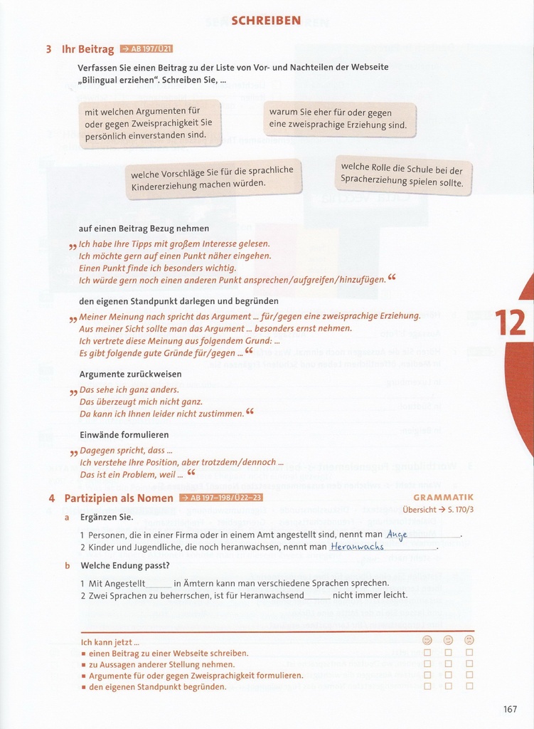 B2.2 SCHREIBEN (seite 167)