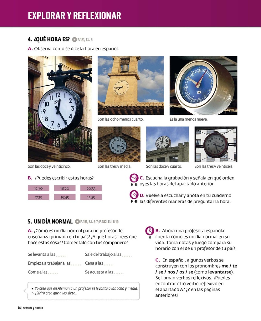 ¿Qué hora es?