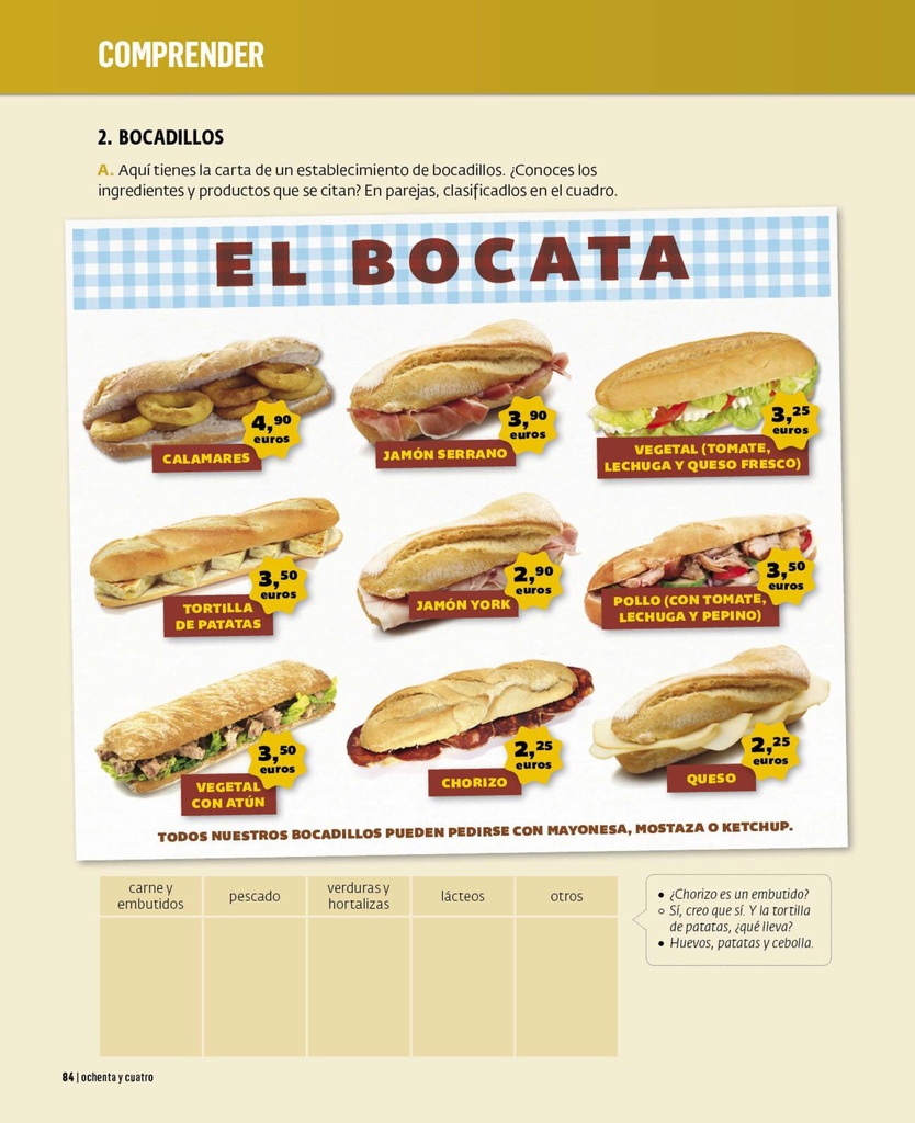 Bocadillos