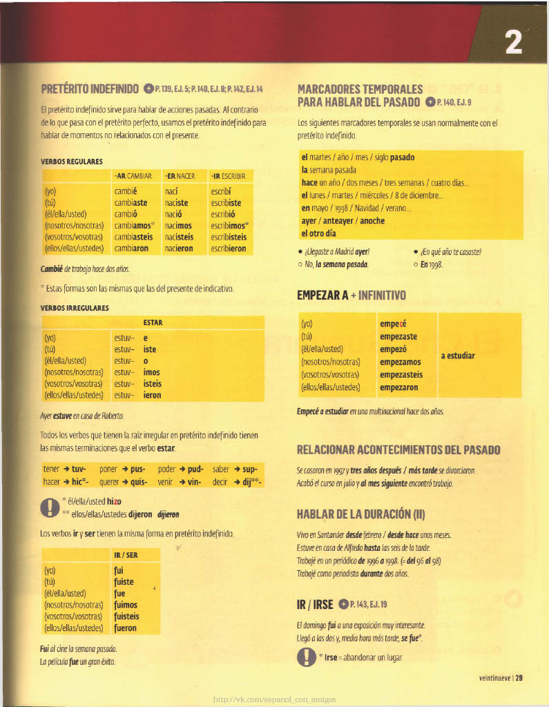 29 Pretérito Indefinido