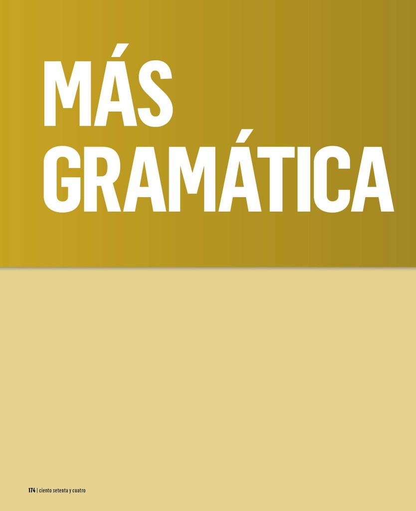 Más gramática