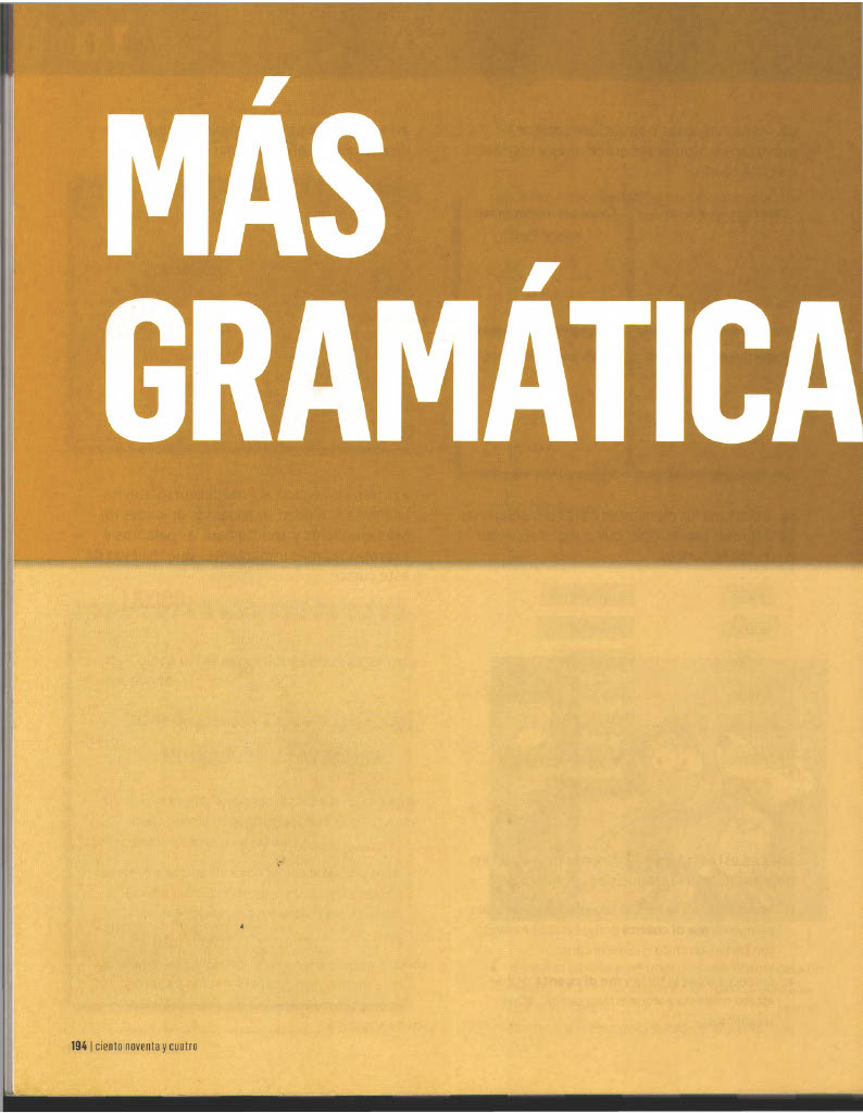 194 Más Gramática