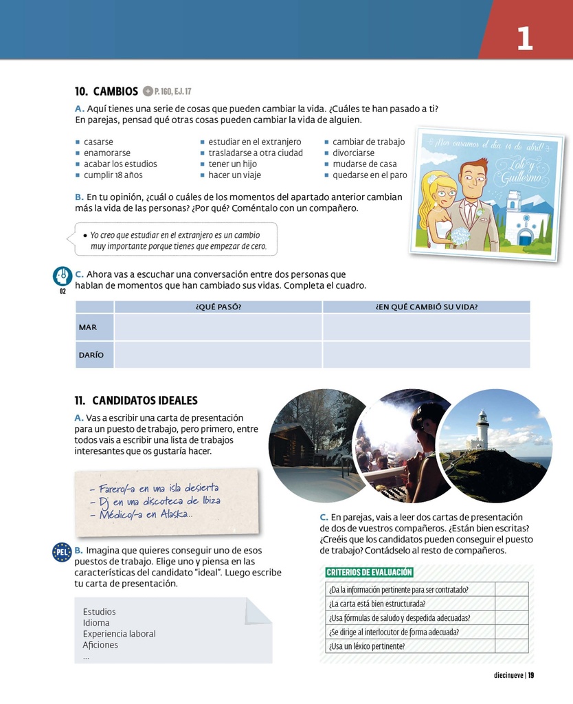 19 Cambios