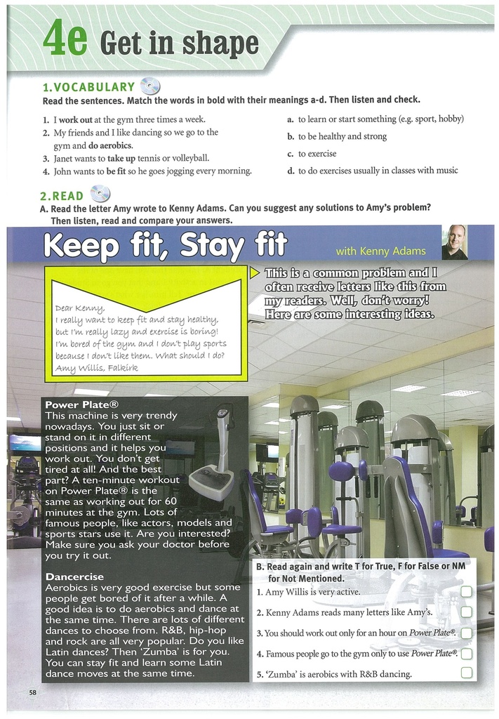 4e Get in shape