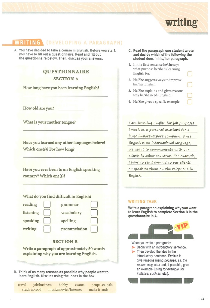 1A Writing