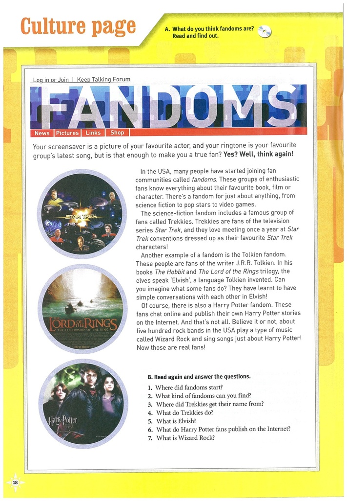 1e Culture page