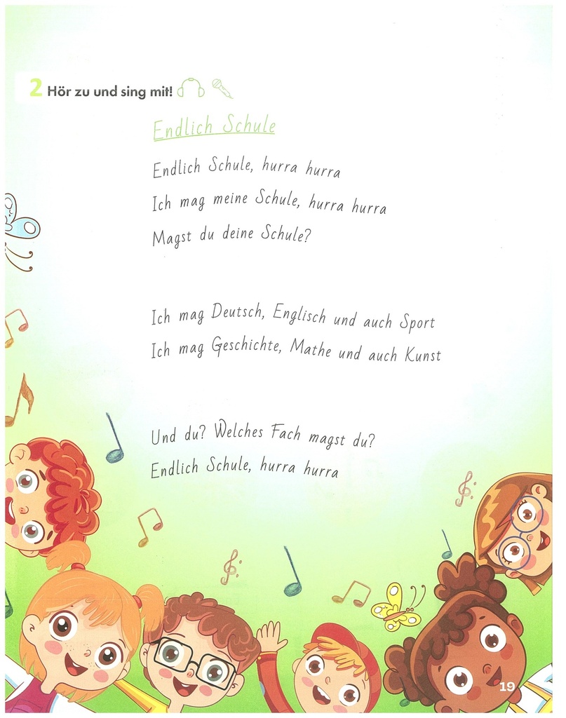 1. 2. Hör zu und sing mit!