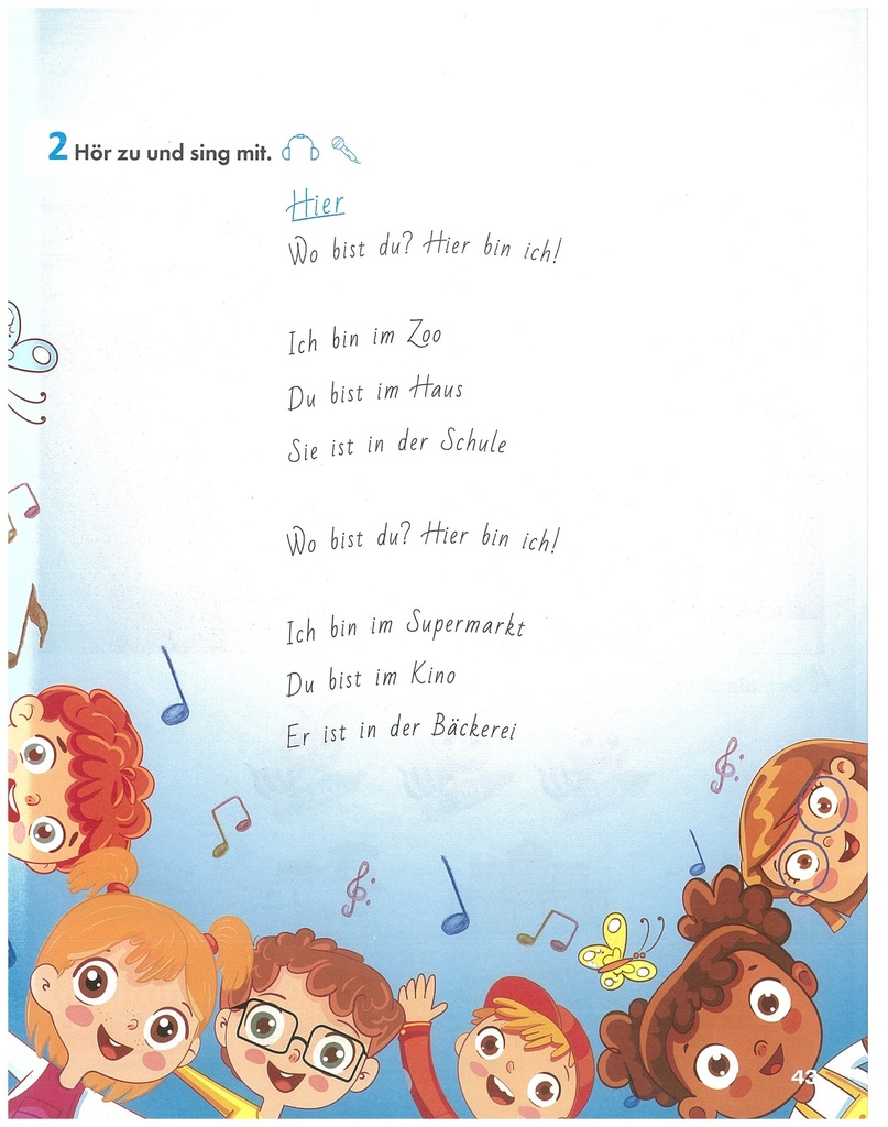 3. 2. Hör zu und sing mit.