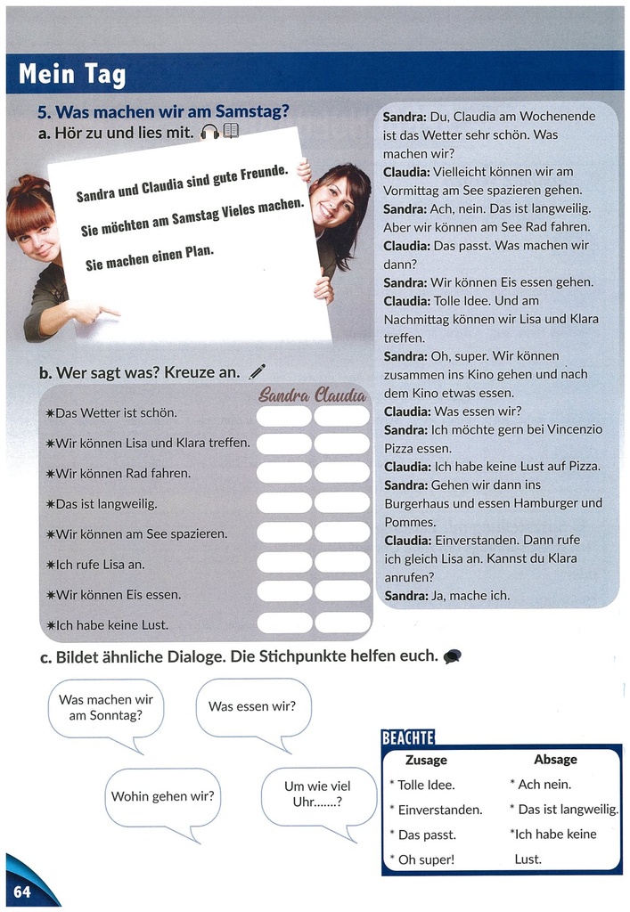 5.Was machen wir am Samstag