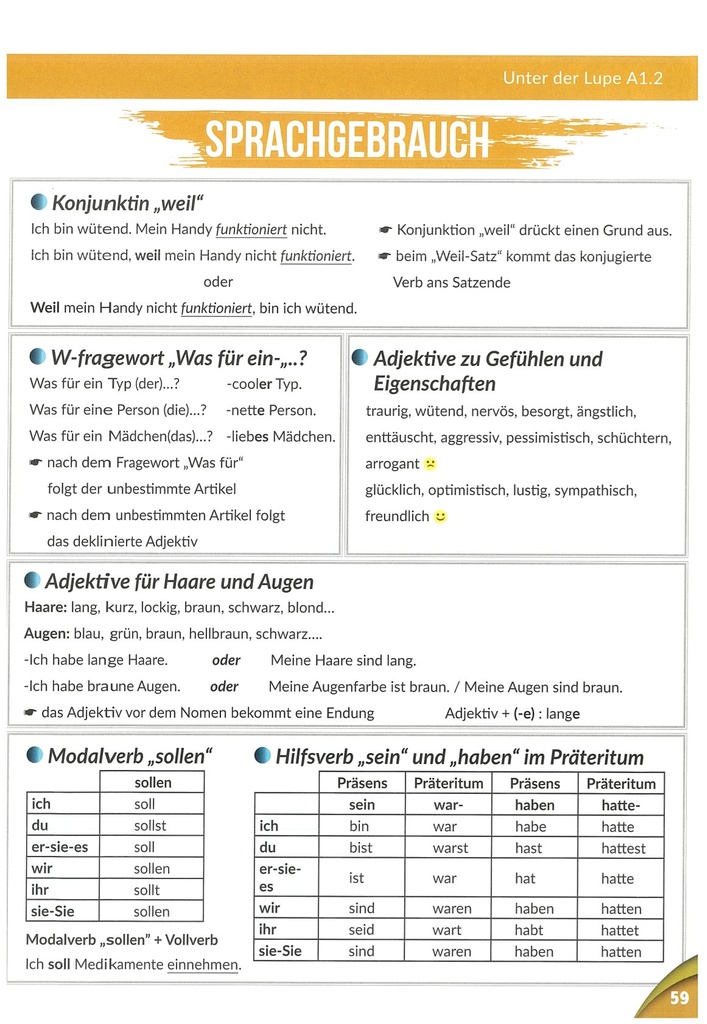 SPRACHGEBRAUCH (seite 59)