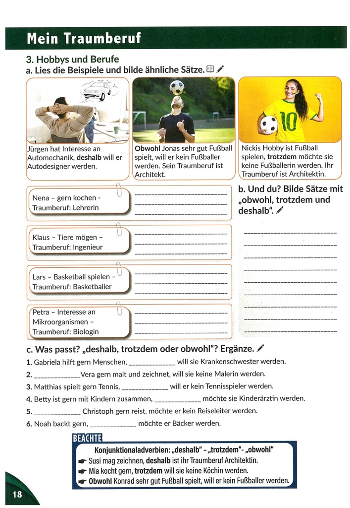 3. Hobbys und Berufe