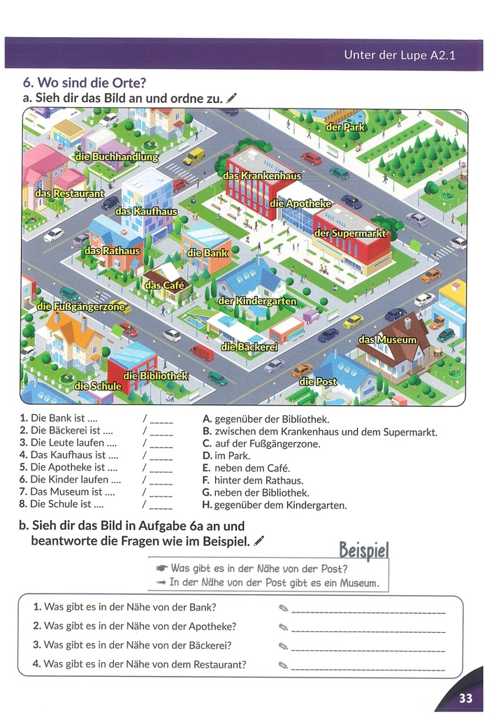 6. Wo sind die Orte?