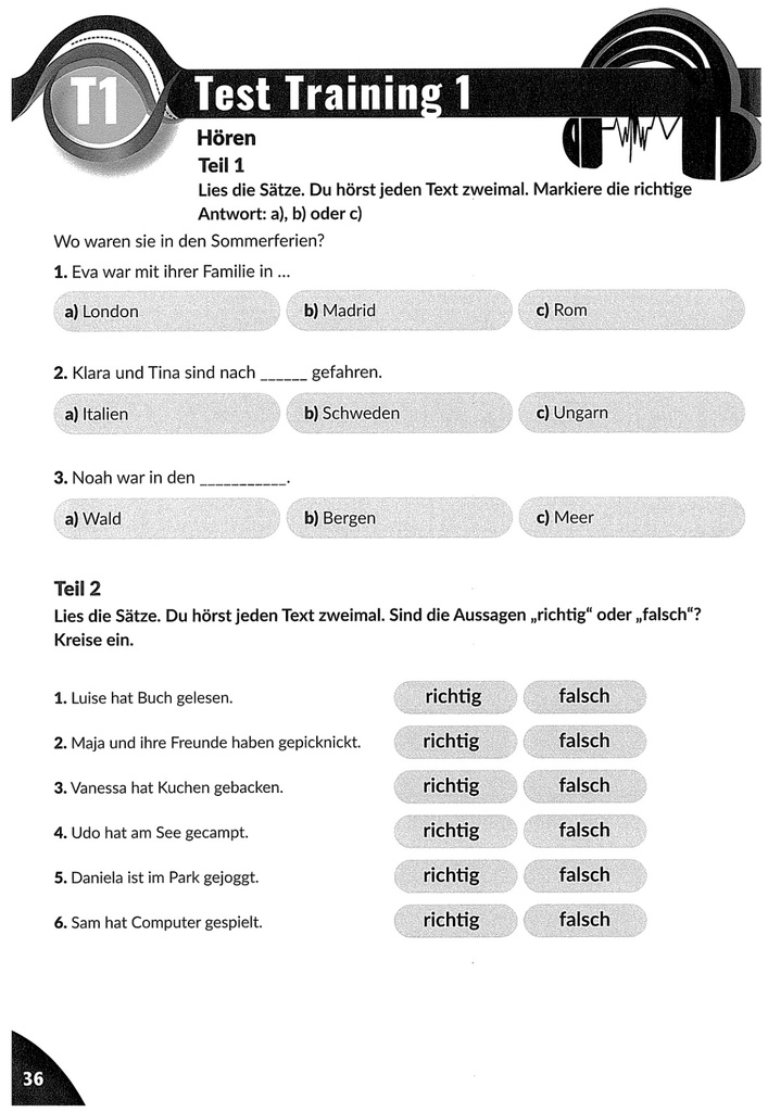 T1 Test Training 1