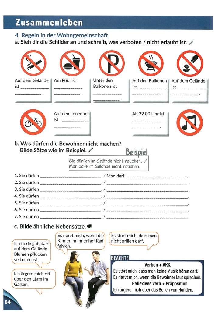 4. Regeln in der Wohngemeinschaft