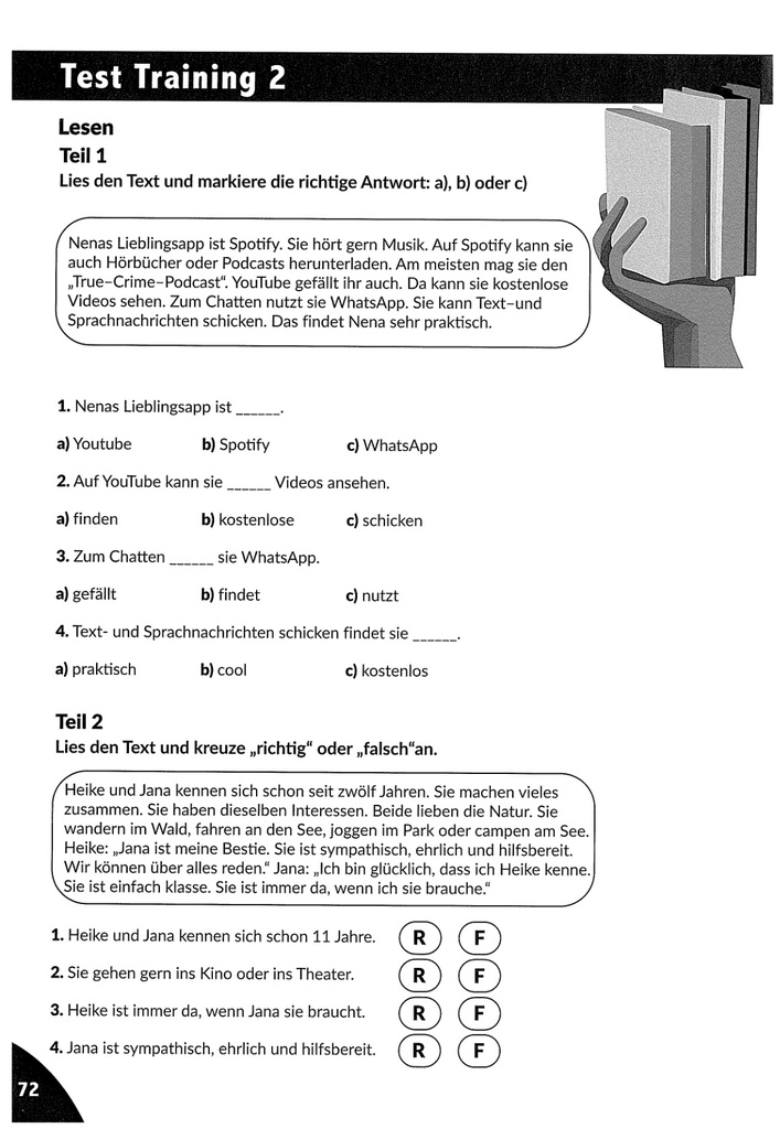 Test Training 2  Lesen