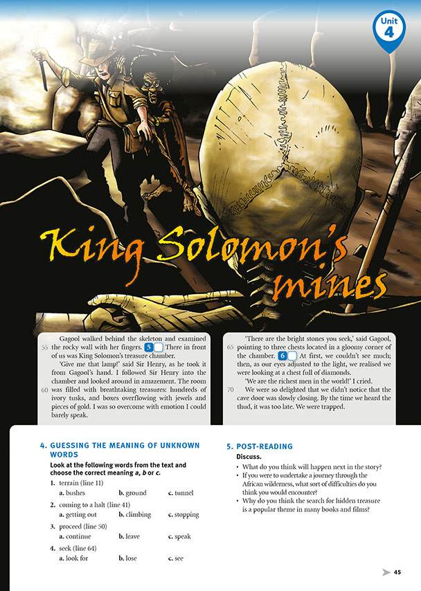 King Solomon's mines (page 45)