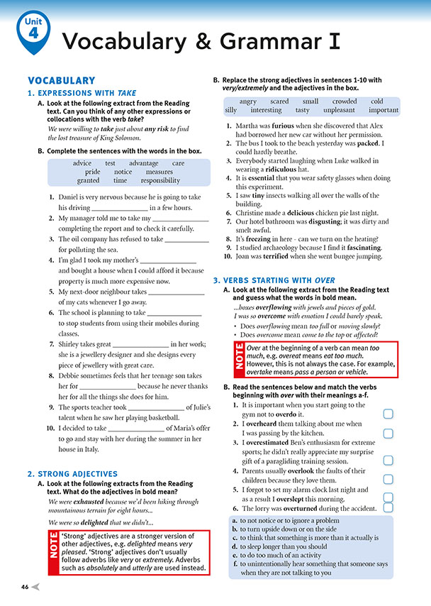 Vocabulary & Grammar I (page 46)