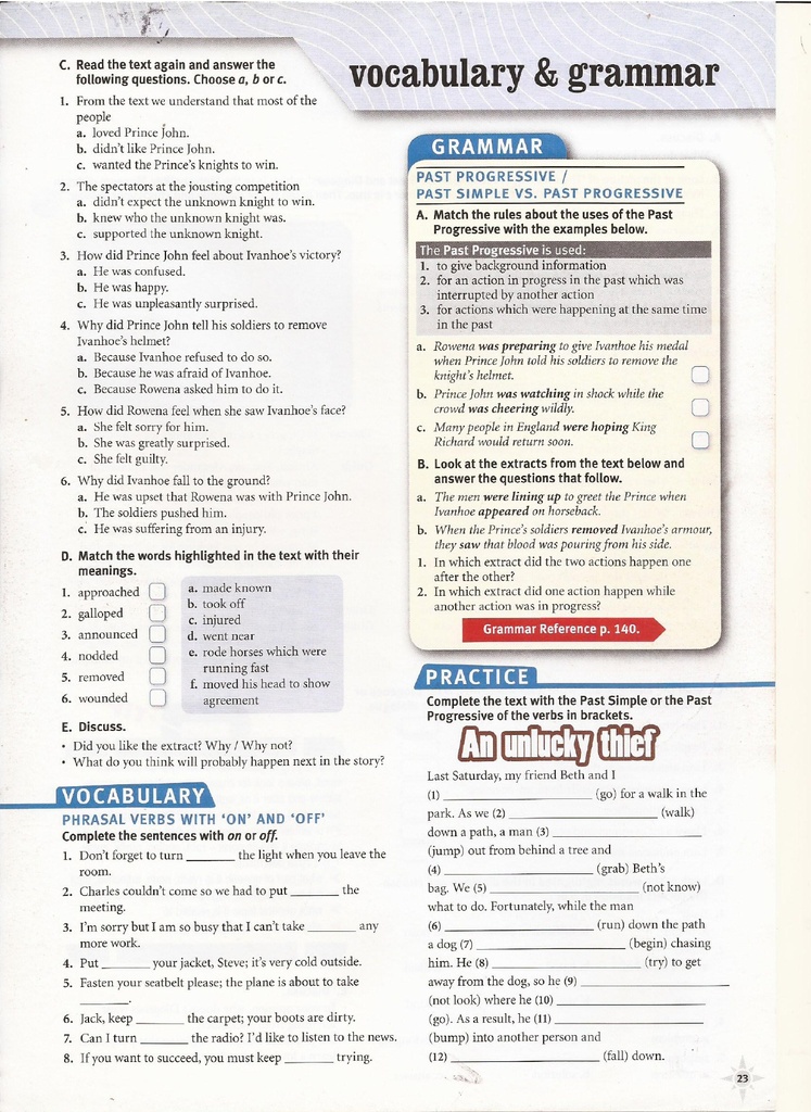 Vocabulary & Grammar