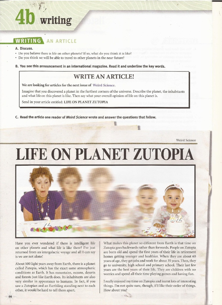4b Writing (page 64)