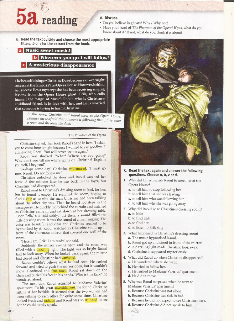 5a Reading (page 70)