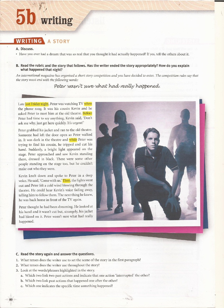 5b Writing (page 80)