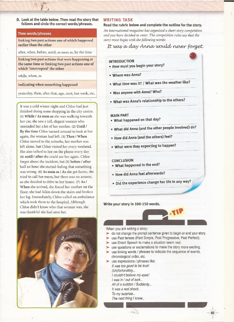 5b Writing (page 81)