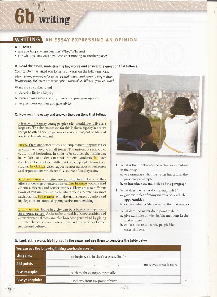 6b Writing (page 96)