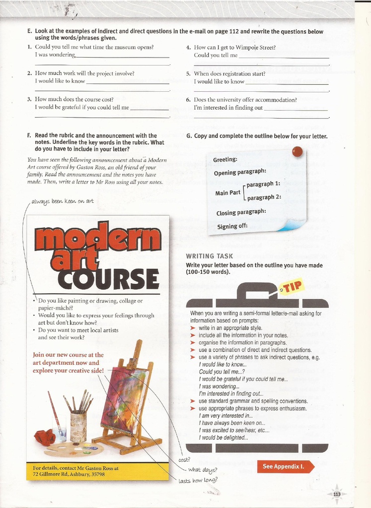 7b Writing (page 113)