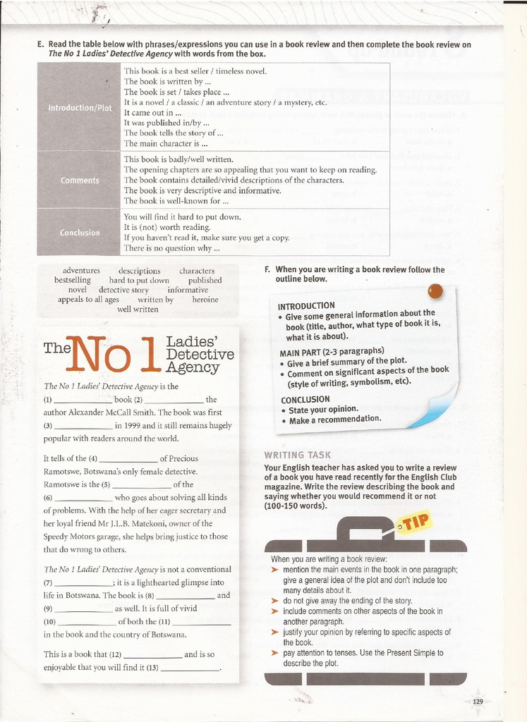 8b Writing (page 129)